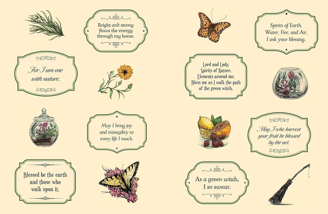 The Green Witch's Sticker Book: 600+ Enchanting Stickers Inspired by Green Magic (Green Witch Witchc
