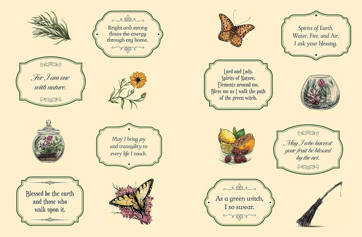 The Green Witch's Sticker Book: 600+ Enchanting Stickers Inspired by Green Magic (Green Witch Witchc