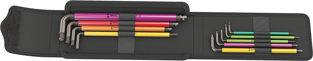 Wera 05004173001 Bicycle Set 4, Fahrrad Winkelschlüssel Satz, 9-teilig Winkelschlüssel Satz, 9-teili
