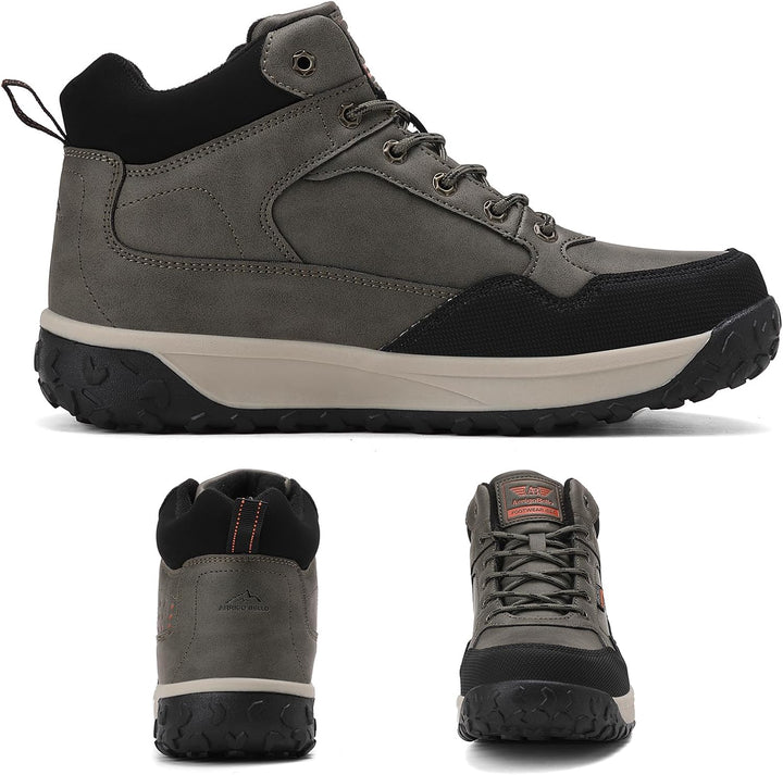 ARRIGO BELLO Winterschuhe Herren Warm Gefüttert Mid Schneestiefel Winterstiefel Rutschfeste Trekking