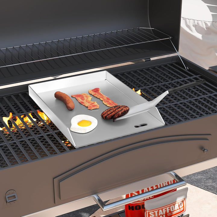 Edelstahl Grillplatte Plancha Grillplatte 30x45 cm Outdoor Küche 30 x 45 x 0.4 cm, 30 x 45 x 0.4 cm