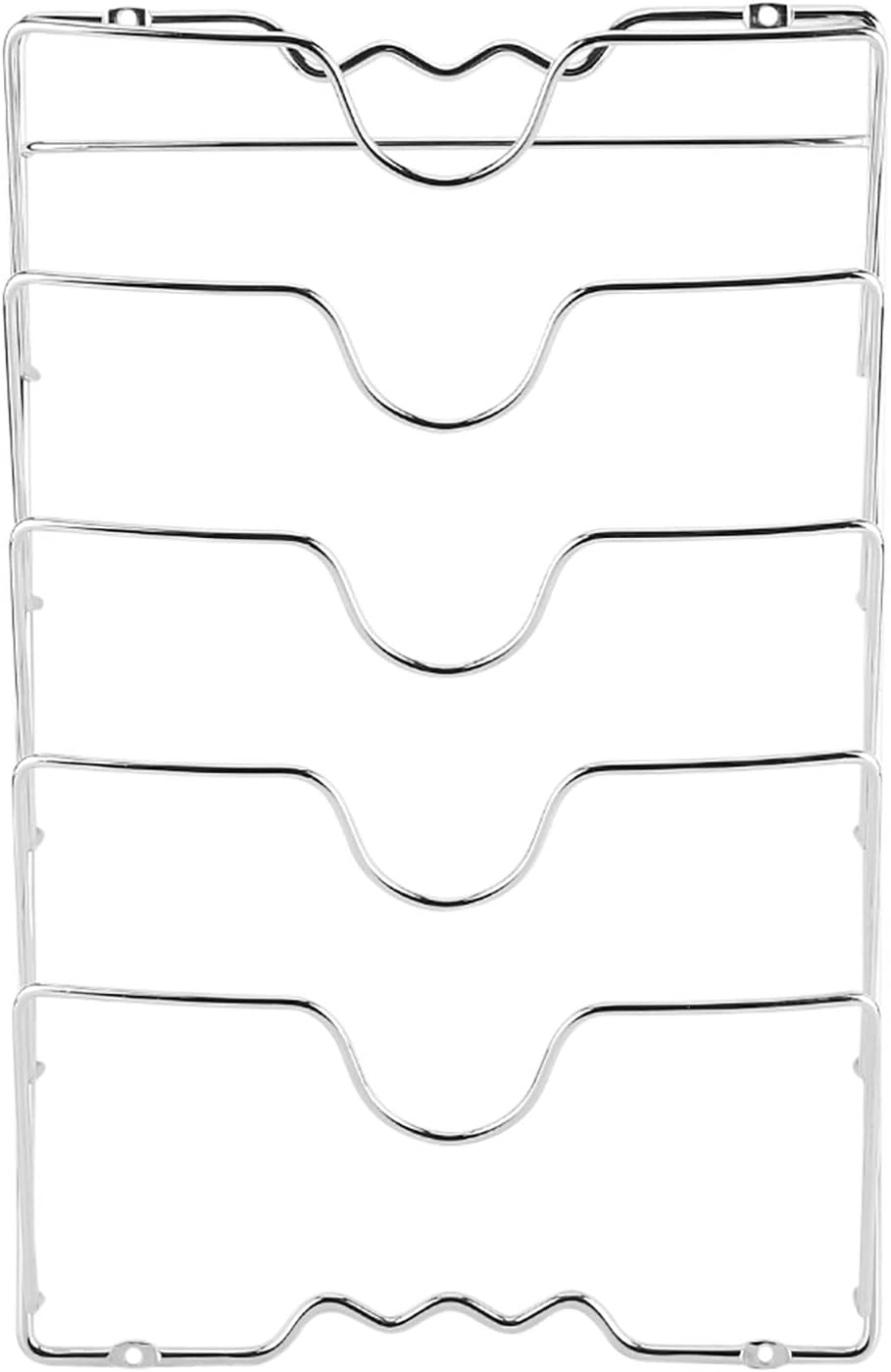 Wakects Pfannendeckelhalter,Vertikaler topfdeckelhalter wand, praktisches K¨¹chenzubeh?r f¨¹r 5 Deck