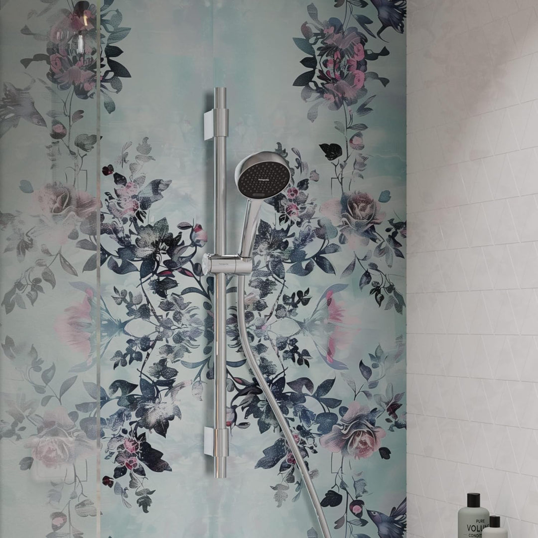 hansgrohe Activera Select S - Duschset mit Duschkopf wassersparend (EcoSmart, 2 Strahlarten), Duschs