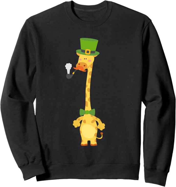 Irische Giraffe Leprechaun Lustiger St. Patrick's Day Sweatshirt
