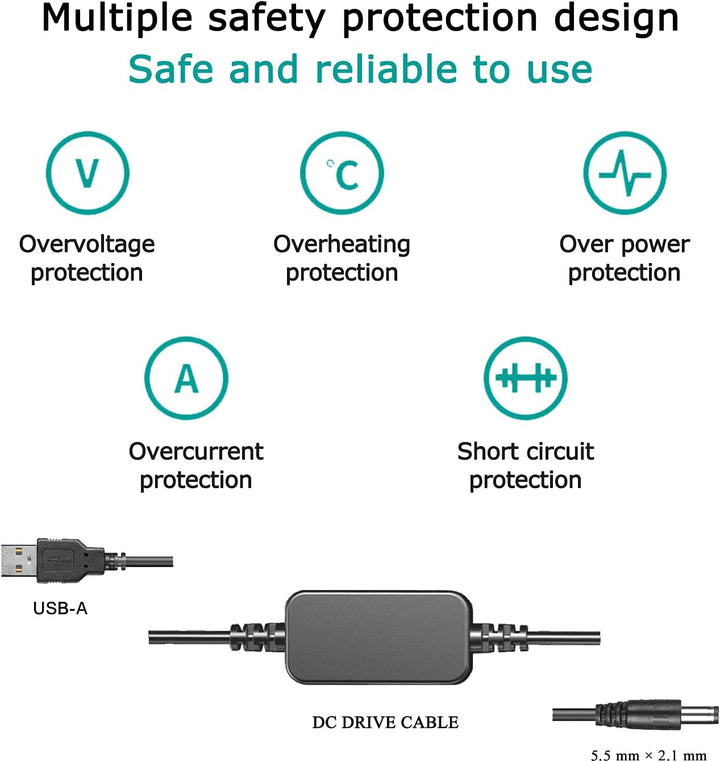 Raeisusp AC-FZ100 USB-Kabel + NP-FZ100 FZ100 VG-C3EM Dummy-Batterie + QC 3.0 Adapter für Sony Alpha