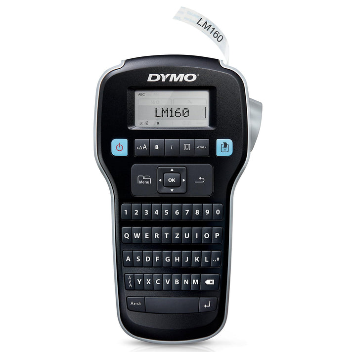 DYMO LabelManager 160 Tragbares Beschriftungsgerät | Etikettiergerät mit QWERTZ Tastatur &amp; Einfache
