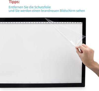XIAOSTAR A3 Led Licht Pad Leuchttisch, Smart Tracing mit Sperrbildschirm und Timing-Set, einstellbar
