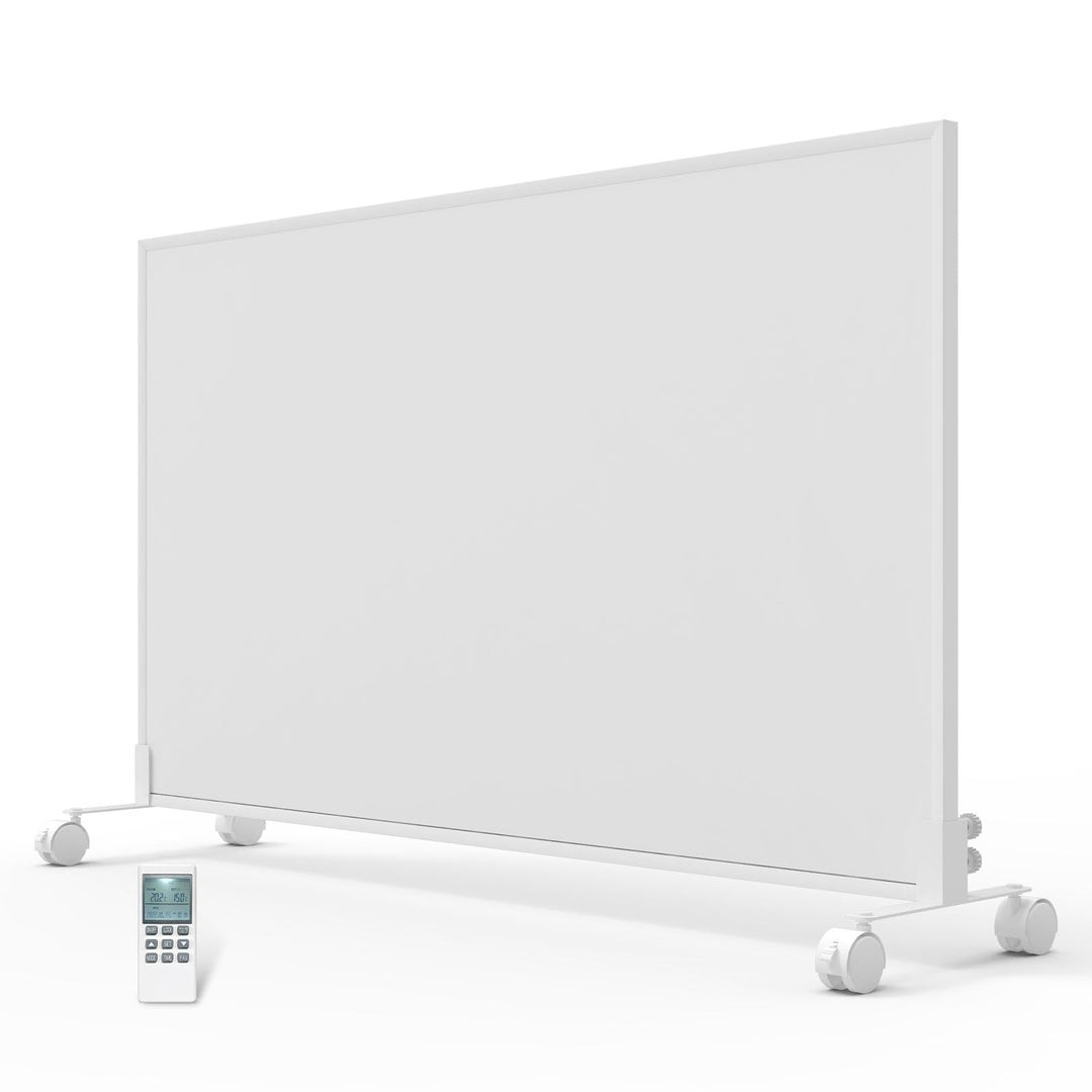 Infrarotheizung Standgerät mit Thermostat - 900 Watt - Elektroheizung mit Standfüssen & Wandmontage