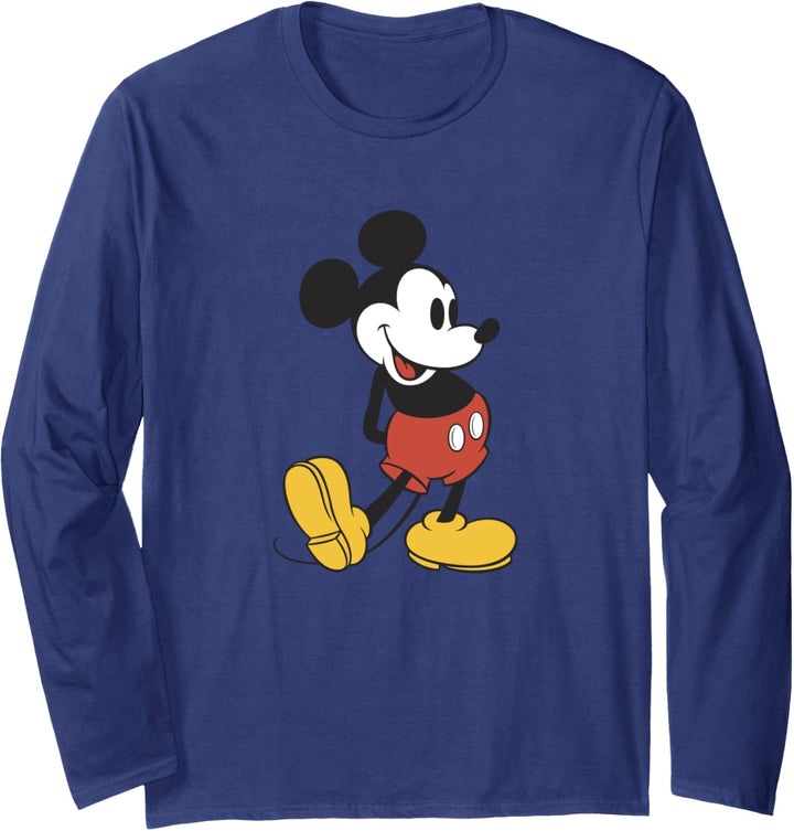 Disney Mickey Mouse Retro Standing Foot Pop Langarmshirt