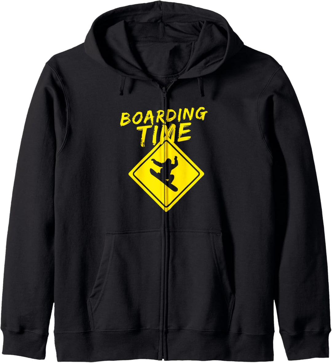 Zeit Für Snowboarden Snowboarder Wintersport Schnee Geschenk Kapuzenjacke