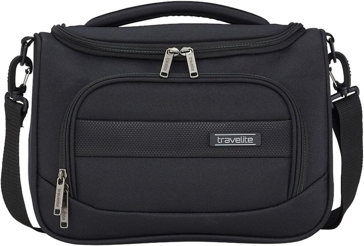 Travelite CHIOS Kofferset mit 4 Rollen Gr. L/M (inkl. Reisetasche + Beautycase) Schwarz, Schwarz