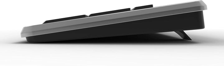 Lacerto® | Deutsche Tastatur (QWERTZ) mit grossen Buchstaben, weisser LED-Beleuchtung &amp; USB-Anschlus