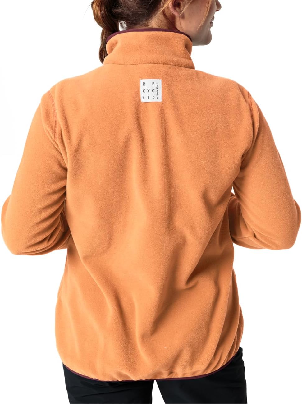 VAUDE Damen Women's Rosemoor Fleece Halfzip T-Shirt 42 Sweet Orange, 42 Sweet Orange