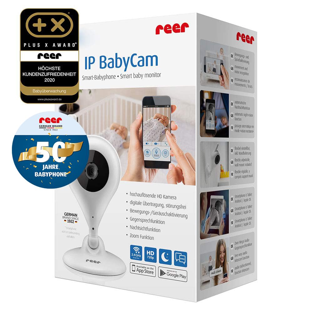 reer Video-Babyphone und IP Kamera BabyCam, einfache Einrichtung, Steuerung per kostenloser App IP B