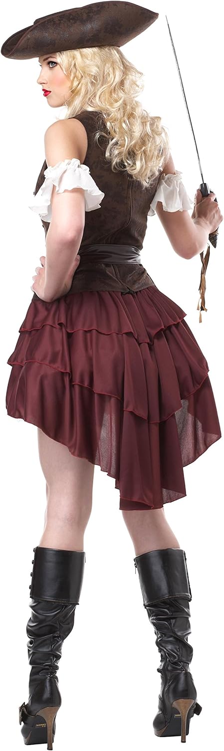 California Costumes Sexy Draufgänger Pirat SeeStraftäterin Damen Kostüm Fasching Karneval Verkleidun