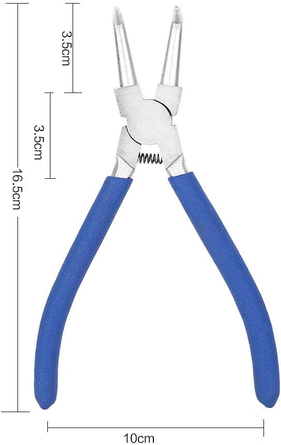 4tlg Sprengringzangen Seegering-Zangen Sicherungsringzangen Seegeringzange Set 175mm Zange Gerade &
