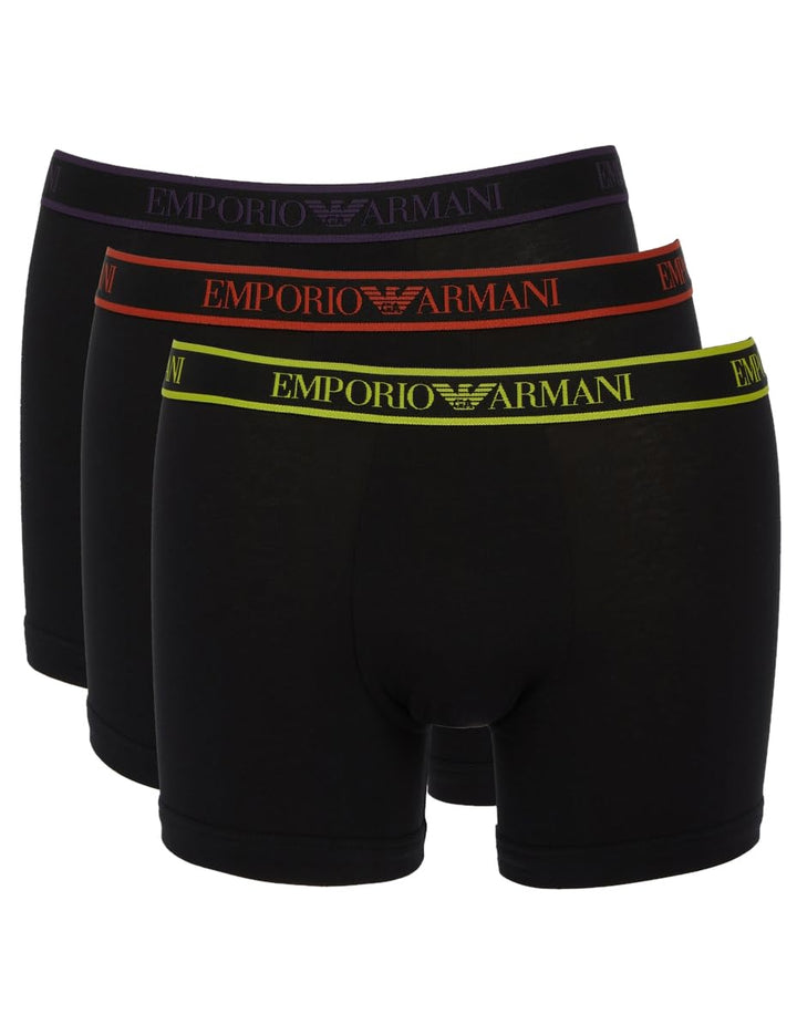Emporio Armani Boxer 3 Pack Shorts Knit S Black/Black/Black, S Black/Black/Black
