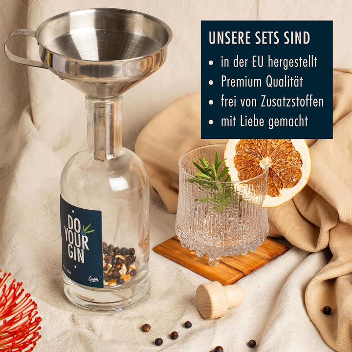 DIY Gin Infusion Set by Craftly | Gift Set | Great Gift for Him, Her, Partner, Anniversary, Birthday