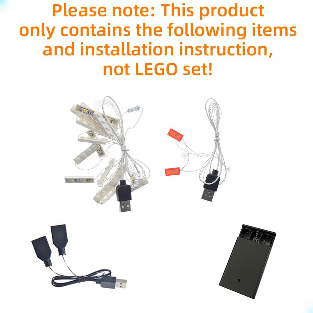 GEAMENT LED Licht-Set Kompatibel mit Lego Das Simpsons Haus (The Simpsons House) - Beleuchtungsset f