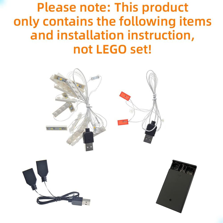GEAMENT LED Licht-Set Kompatibel mit Lego Das Simpsons Haus (The Simpsons House) - Beleuchtungsset f