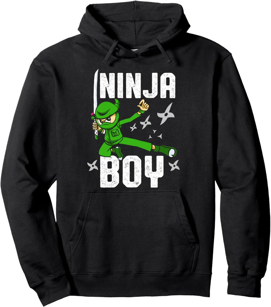 Ninja Junge sarkastisch lustig cool Kämpfer Kleidung Kinder Pullover Hoodie