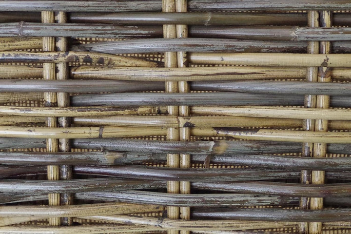 Kobolo Holztrage Holzkorb für Kaminholz - aus Rattan mit Leinen ausgeschlagen