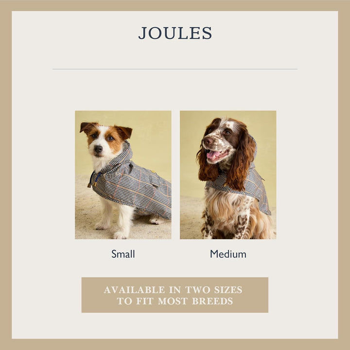 Rosewood x Joules Henson Check Packaway Jacke für Hunde, klein, waschbar, leicht und tragbar, wasser