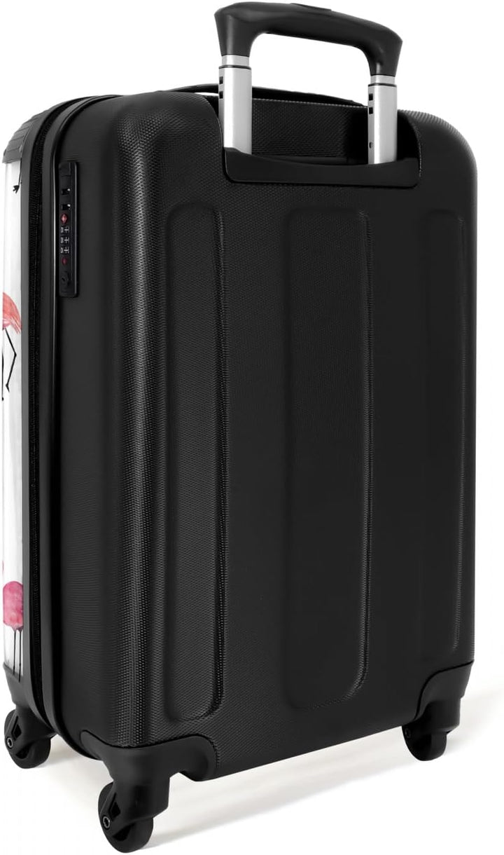 NoBoringSuitcases.com® Kinderkoffer Mädchen Reisekoffer mit Rollen Handgepäck Koffer Tiermotiv - Fla