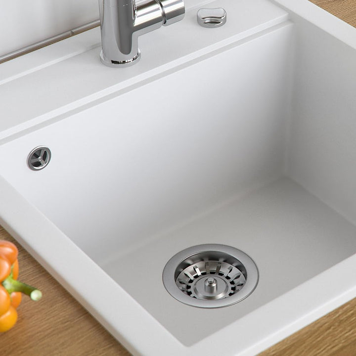 Bergström Spülbecken "Tesa", Weiss, 50 x 49 cm 490x500mm Weiss, 490x500mm Weiss