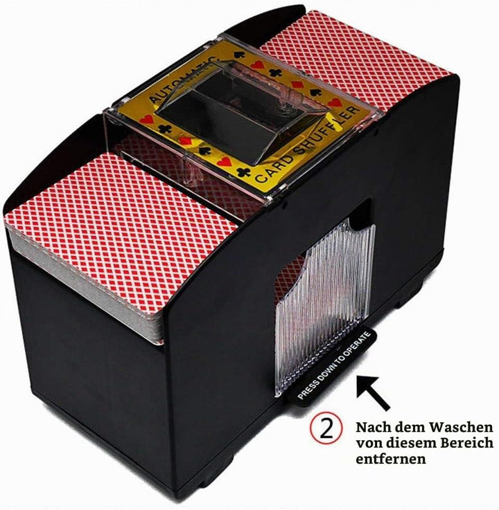 Clenp Automatischer Karten-Shuffler, Brettspiel-Spielkarten Elektrischer Automatischer Poker-Shuffle