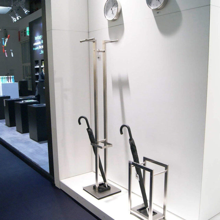 ZACK 50670 "ATACIO" Standgarderobe m. integr. Schirmständer, Edelstahl matt