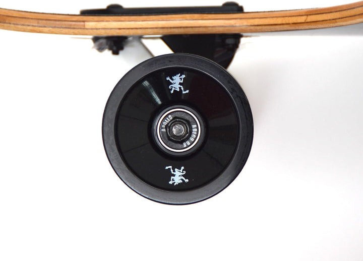 Apollo Longboard, Komplettboard mit Deck aus Bambus & Fiberglas, High-End Board mit ABEC 9 Kugellage