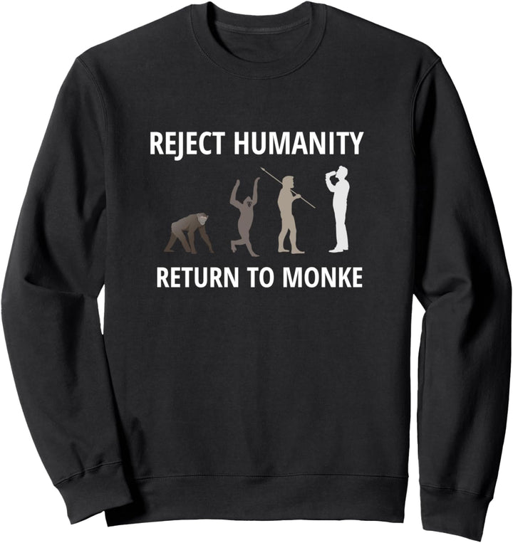 Lustiges Monke meme - lustiger Spruch Meme Affe witzig witz Sweatshirt