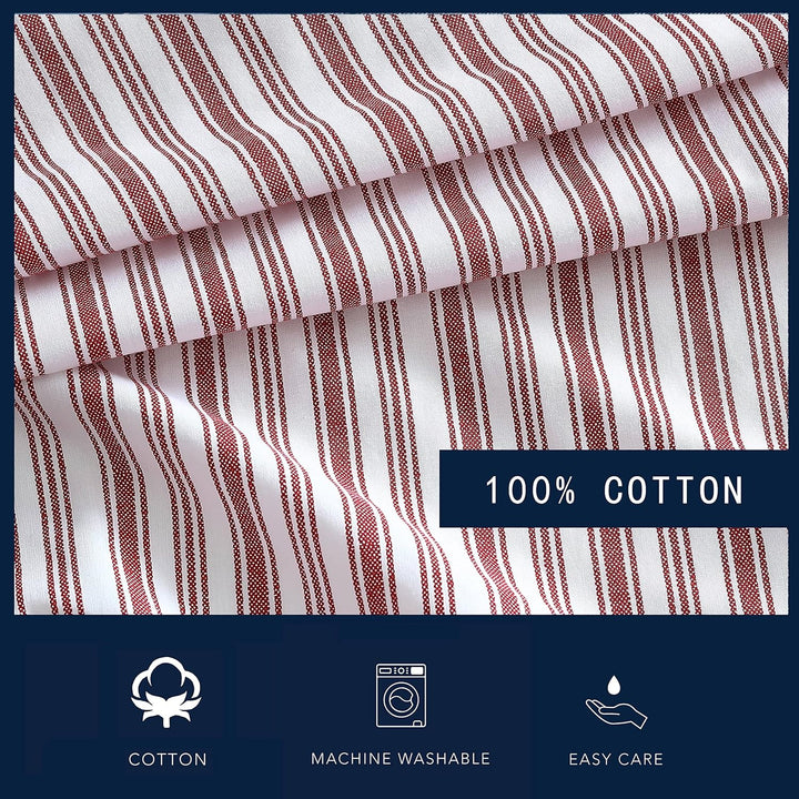Nautica - Twin XL Bettlaken-Set, Baumwoll-Perkal-Bettwäsche-Set, knackig und kühl, Schlafsaal Essent