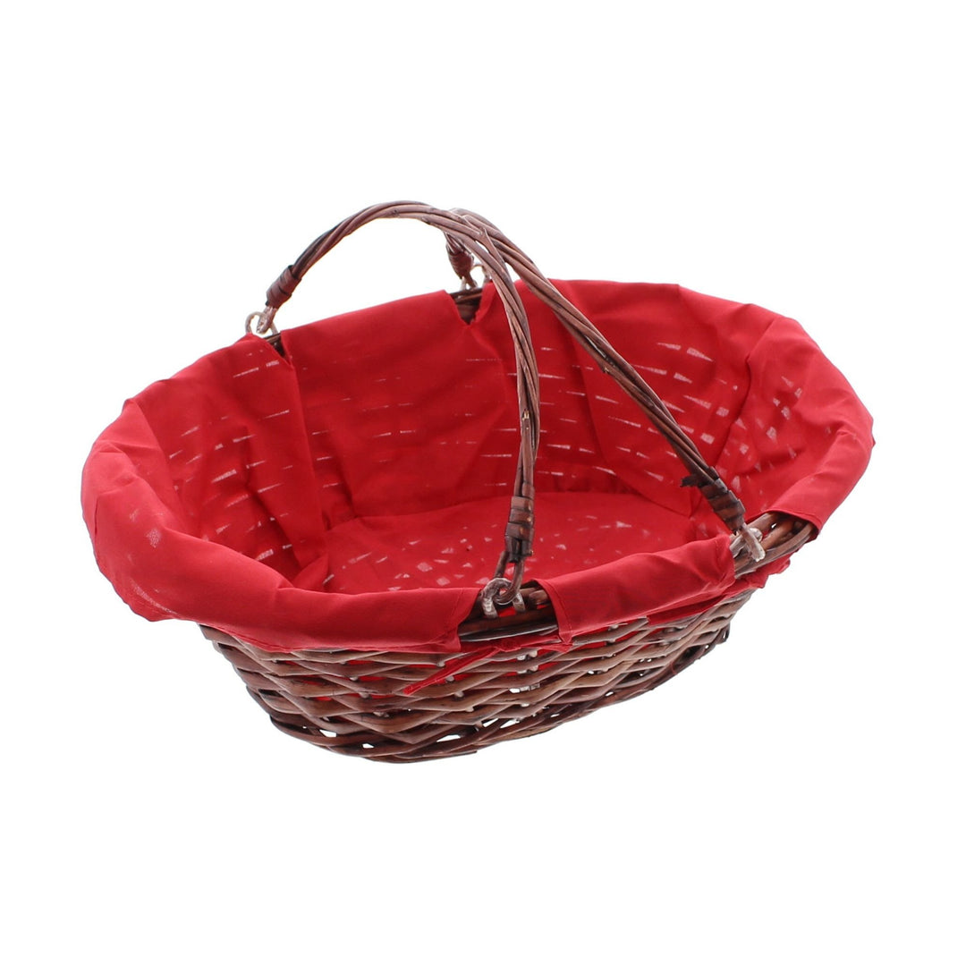FRANK FLECHTWAREN SB-Korb Rot/Braun