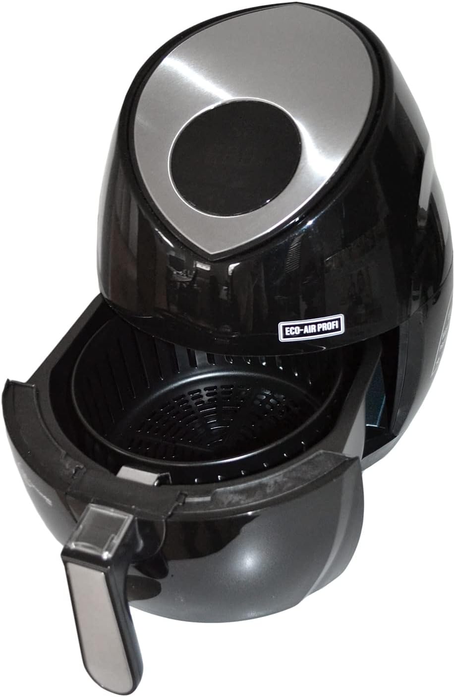 Heissluft Fritteuse ECO-AIR-PROFI DC-1400W schwarz, digitales Touch-Bedienfeld ohne Fett für leckere