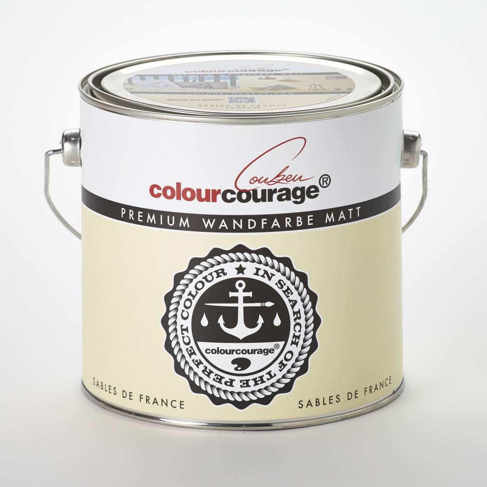 colourcourage L709449564 Premium matt Sables de France 2,5L bunte Wandfarbe, Sables de France