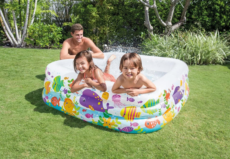 Intex 12-57471NP Clearview Aquarium Pool phthalates-free, 159 x 159 x 50 cm Single, Single