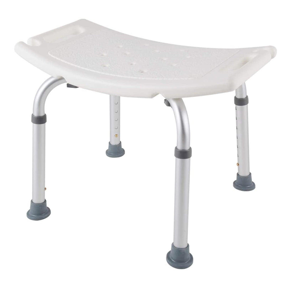 Froadp 38-51cm Duschhocker Höhenverstellbar Duschstuhl Anti-Rutsch Badhocker Aluminium Badestühle Tr