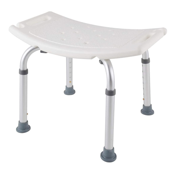 Froadp 38-51cm Duschhocker Höhenverstellbar Duschstuhl Anti-Rutsch Badhocker Aluminium Badestühle Tr