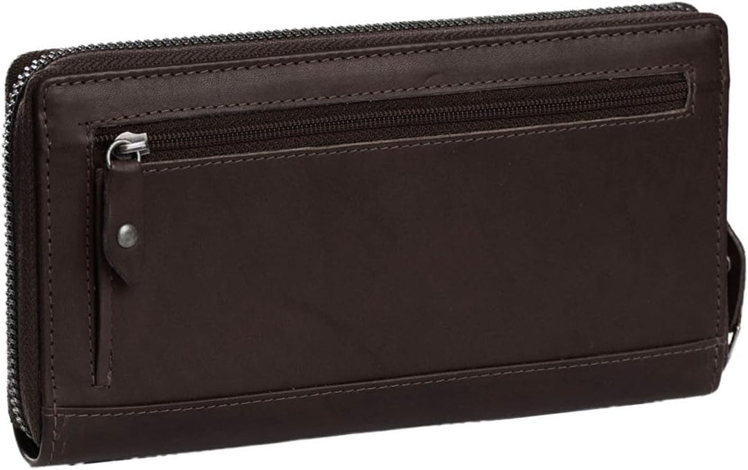 The Chesterfield Brand Wax Pull Up Halle Leder RFID Geldbörse 19 cm, Braun, Einheitsgrösse, Modern