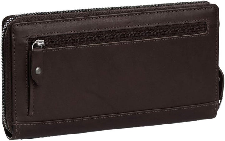 The Chesterfield Brand Wax Pull Up Halle Leder RFID Geldbörse 19 cm, Braun, Einheitsgrösse, Modern