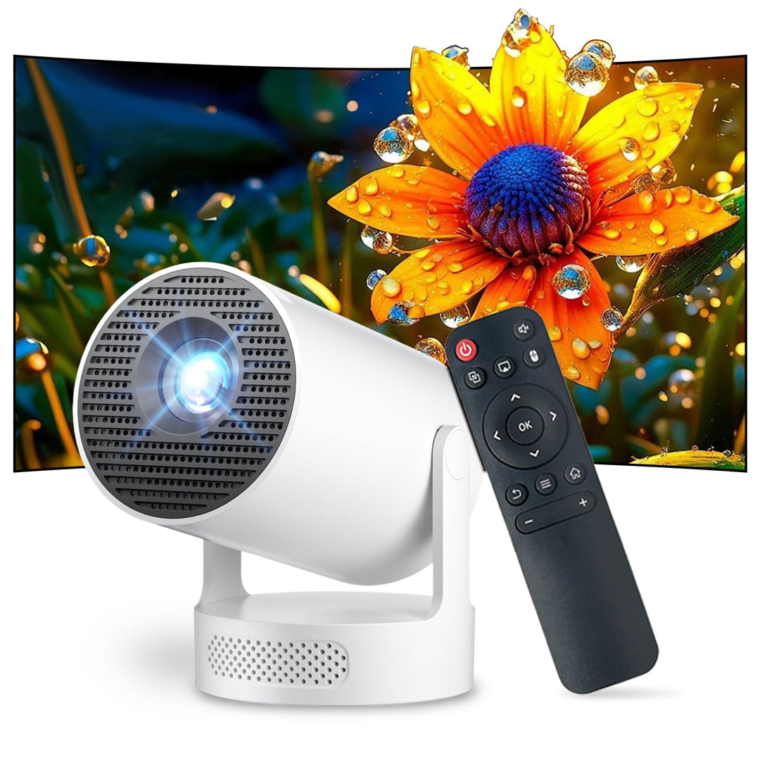 Salange Portable Beamer 2026, Klein Handy Beamer unterstützt 8K 1080P mit WiFi 6 und Bluetooth 5.4,