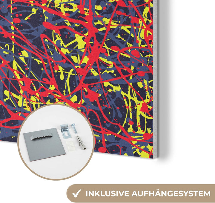 MuchoWow© Filz Bilder Akustikpaneele 100x70 cm Wohnzimmer Deko Modern Wandbild Schallabsorption Bild