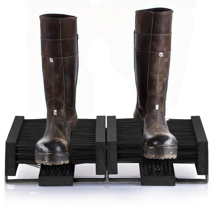 Borstelshop Schuhabstreifer mit Halterung - Fussabtreter Aussenbereich - Fussabtreter Aussen - Schuh