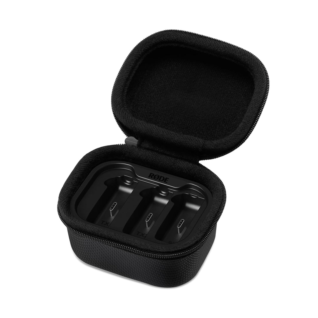 RØDE Ladecase+ | Ladecase für das Wireless GO (Gen 3) mit Zwei vollständigen zusätzlichen Ladevorgän