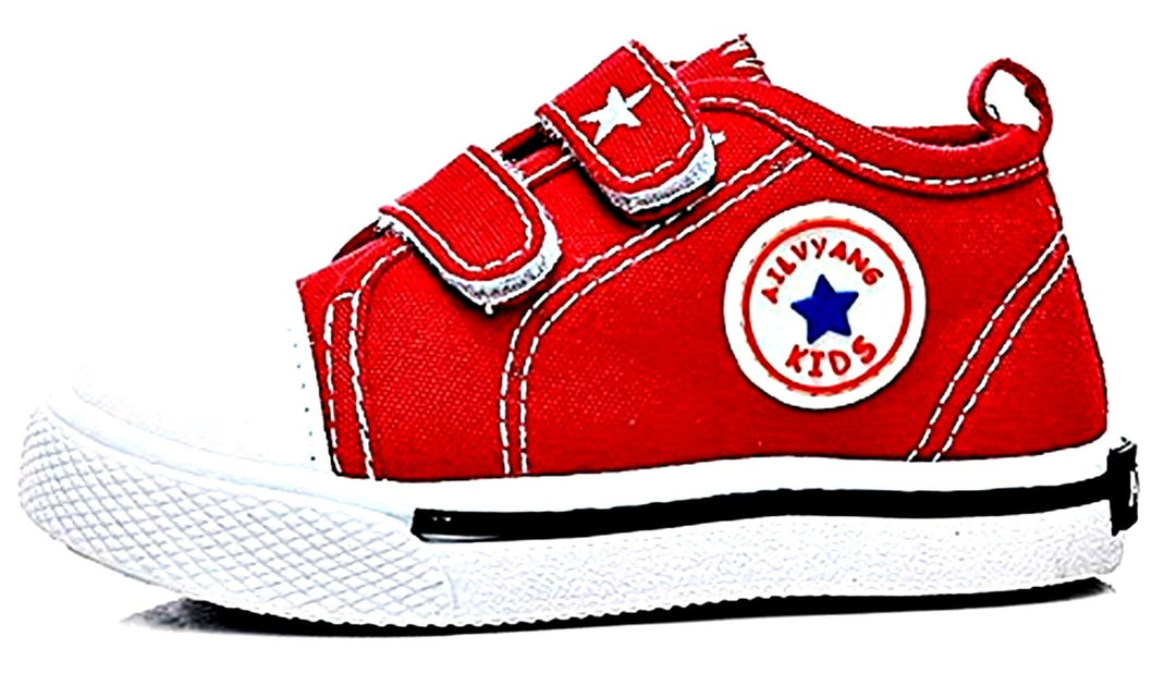 LoveLegis Canvas Sneakers - Kinder - Klettverschluss - rot - Grösse 16 - Weihnachts- und Geburtstags