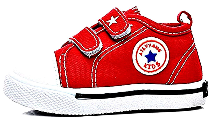 LoveLegis Canvas Sneakers - Kinder - Klettverschluss - rot - Grösse 16 - Weihnachts- und Geburtstags