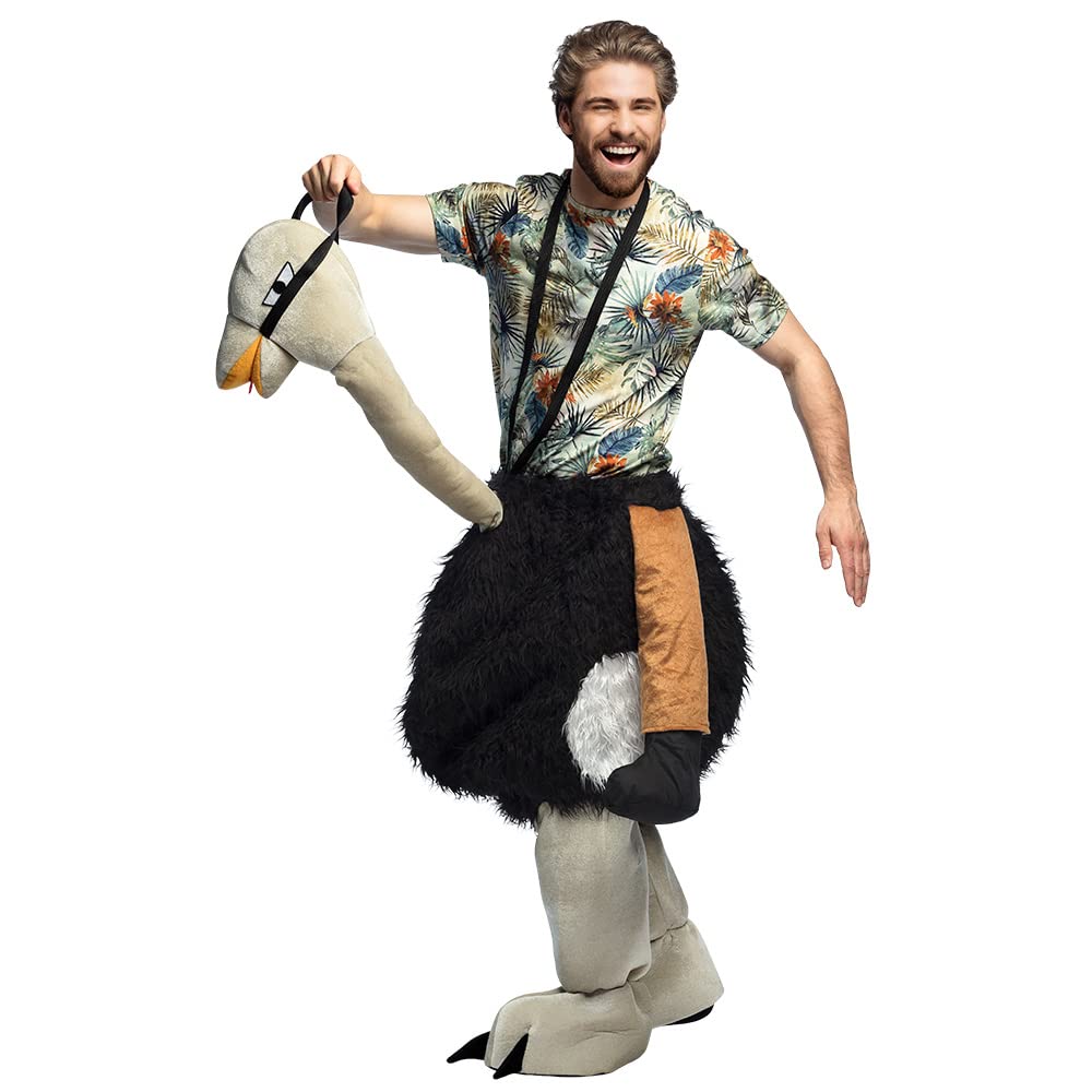 Boland 88089 - Plüschkostüm Strauss, Tierkostüm für Damen und Herren, Kostüm für Karneval und Mottop
