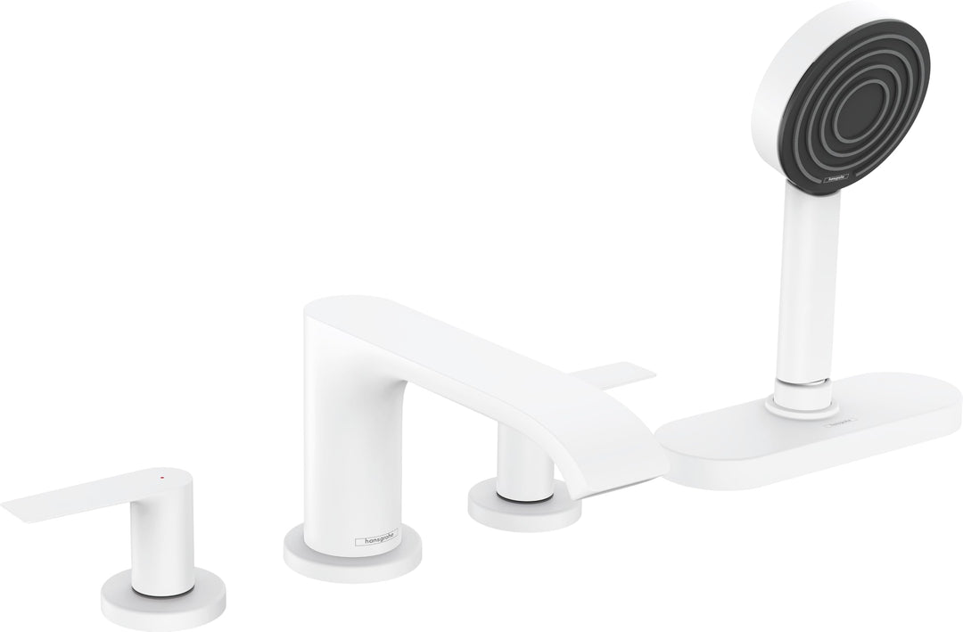 hansgrohe Wannenarmatur Vivenis, für 2 Funktionen, Mattweiss, Mattweiss